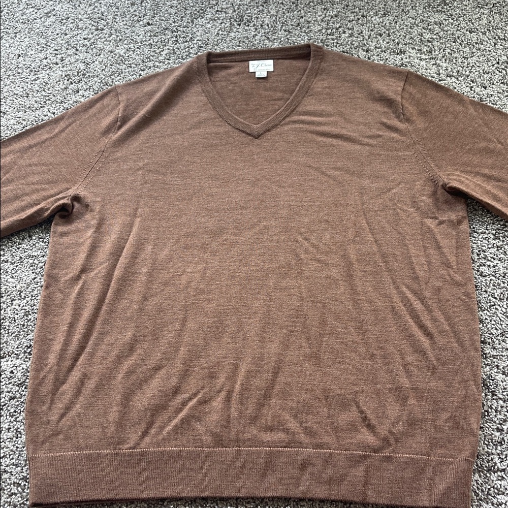 J. Crew Merino Wool Sweater in Brown